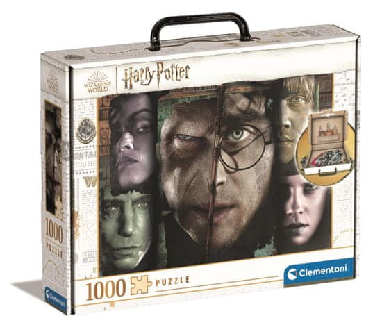 Clementoni Rejtvény tokban Harry Potter: Varázslók arca 1000 darab