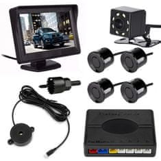 motoLEDy Visszatérő kamera, parkoló érzékelők, monitor - set