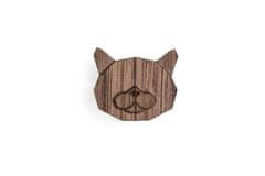 BeWooden fából készült bross British Cat Brooch univerzális