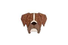 BeWooden fa bross kutya alakú Boxer Brooch univerzális