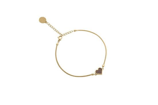 BeWooden női karkötő Aurum Bracelet Heart XS/S 14-18 cm