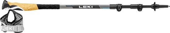 Leki Cross Trail Lite TA, black-white-lightblue, 100-135 cm