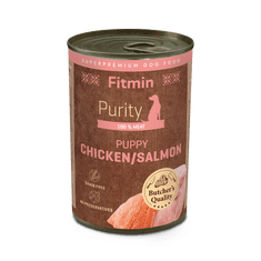 Fitmin Dog Purity tin PUPPY salmon with chicken 6x400 g