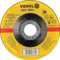 Vorel  Fém kerék 115 x 22 x 6,0 mm konvex csiszolóanyag