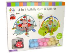 Lean-toys Oktatási matrac katicabogár játszóház labdák babának