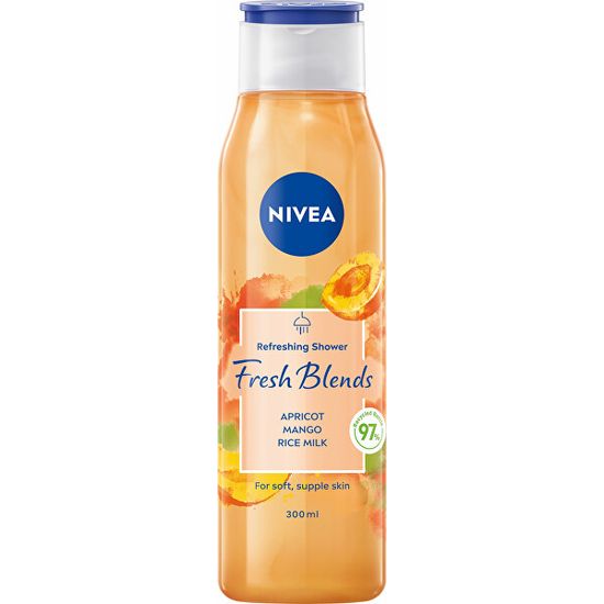 Nivea Frissítő tusfürdő Fresh Blends Apricot, Mango, Rice Milk (Refreshing Shower) 300 ml