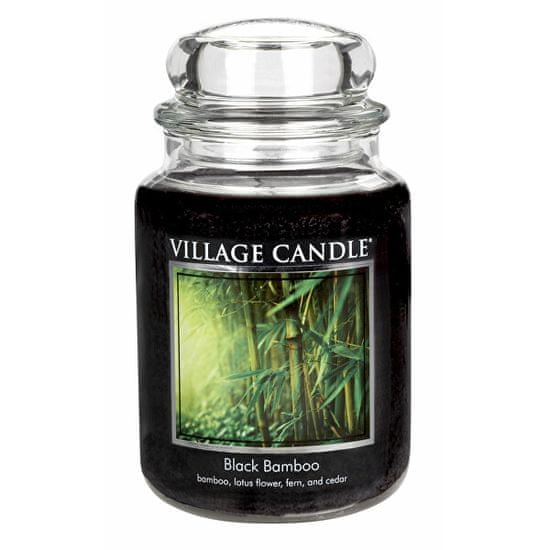 Village Candle Illatos gyertya üvegben Bamboo (bambusz Fekete) 645 g