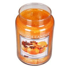 Village Candle Illatos gyertya üvegben narancs és fahéj (Cinnamon Orange) 645 g