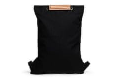 BeWooden unisex gyakorlati hátizsák fa részlettel Vonalak Mini hátizsák fekete egyetemes