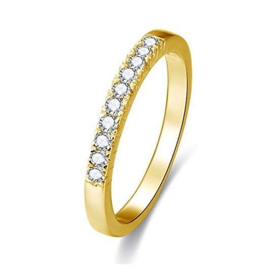 Beneto Aranyozott ezüst kristály gyűrű AGG189