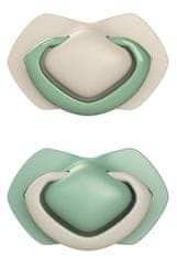 Canpol babies Szimmetrikus szilikon cumi szett Light touch, 6-18m, PURE COLOR, zöld