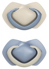 Canpol babies Szimmetrikus szilikon cumi szett Light touch, 0-6m, PURE COLOR, kék