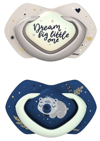 Canpol babies Szimmetrikus szilikon cumi készlet Light touch, 18m+, SLEEPY KOALA