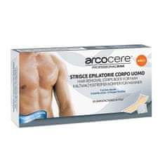 Arcocere Szőrtelenítő viaszcsík a test szőrtelenítésére férfiaknak (Hair-Removing Strips) 6 ks
