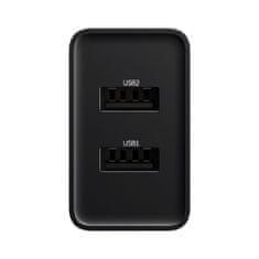 BASEUS Speed Mini hálózati töltő adapter 2x USB 2.1A 10.5W, fekete