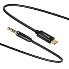 BASEUS Yiven audio kábel USB-C / 3.5mm jack 1.2m, fekete