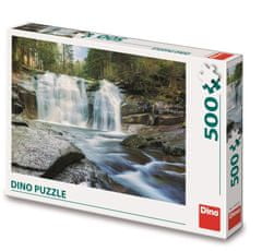 DINO Mumlava vízesések, 500 darab gyémánt puzzle