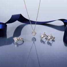 Morellato Romantikus ezüst fülbevaló kristályokkal Tesori SAVB05