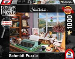 Schmidt Titkos puzzle 1000 darab a munkaasztalon