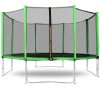 trambulin 366 cm világoszöld + védőháló