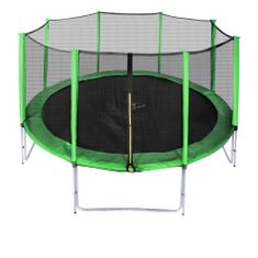 Aga Sport Pro trambulin 366 cm világoszöld + védőháló + létra