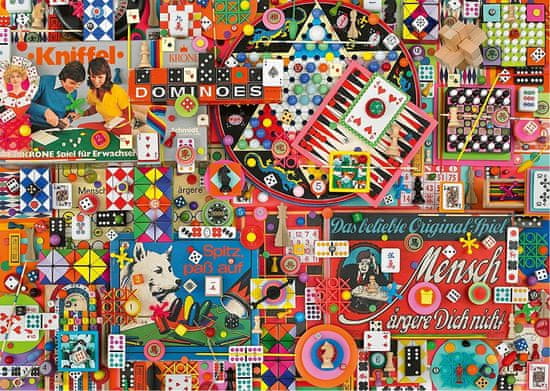 Schmidt Puzzle Vintage: Társasjátékok 1000 db