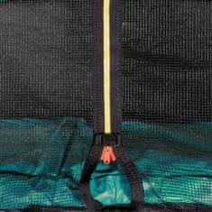 Aga Sport Pro Trambulin 430 cm Sötétzöld + védőháló + létra + cipőtartó zseb