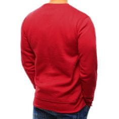 Dstreet Férfi NEWSTYLE pulóver egyszínű piros bx3867 XL