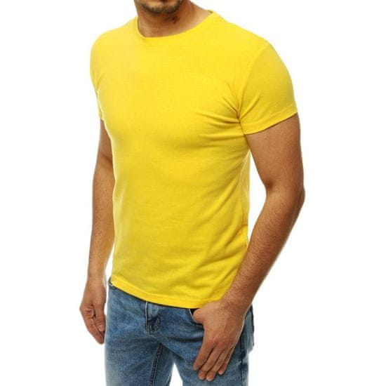 Dstreet Férfi póló nyomtatás nélkül sárga RX4194 rx4194