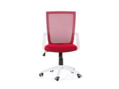 Beliani Állítható magasságú piros irodai szék RELIEF