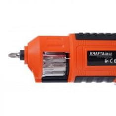 Kraft&Dele 3,6 V akkus csavarhúzó 1,3 Ah LED-del a tartozékok gyors cseréjéhez
