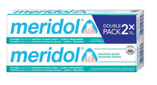 Meridol Fogszuvasodás elleni fogkrém, 2 x 75 ml