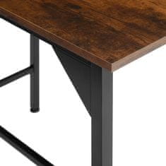tectake Étkezőasztal Kerry Industrial 120x40x100,5cm - Ipari sötét fa