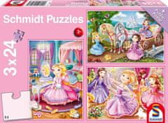 Schmidt Mesebeli hercegnő puzzle 3x24 darab
