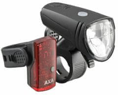 AXA AXA GREENLINE25 SET 25LUX-1LED USB, Kerékpár világítás készlet