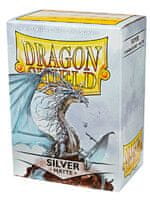Védőburkolatok kártyákhoz Dragon Shield - Standard Sleeves Matte Silver (100 ks)