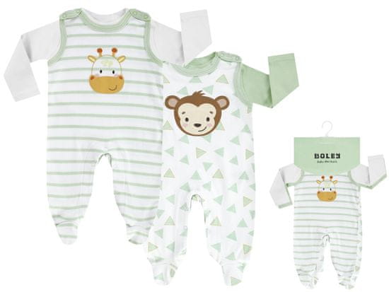 BOLEY Multipack Safari 2 darabos baba szett, rugdalózó pólóval, 6341216
