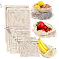 KIK Hálós táska zöldségek és gyümölcsök számára 25 x 17 cm