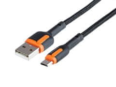 Fonott töltőkábel 100 cm, USB > micro USB, MYWAY