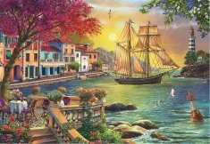 AnaTolian  Puzzle Gyönyörű napnyugta a kikötő fölött 2000 puzzle darabokat
