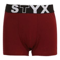 Styx Borszínű gyerek boxeralsó sport gumi (GJ1060) - méret 4-5 éves