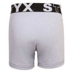 Styx Világos szürke gyerek boxeralsó sport gumival (GJ1067) - méret 4-5 éves