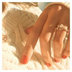 Amen Love RQUBV szerencsét hozó eredeti ezüstgyűrű (Kerület 60 mm)