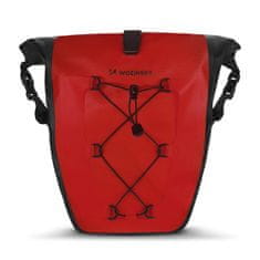 shumee Vízálló kerékpártáska táska csomagtartóhoz 25l piros