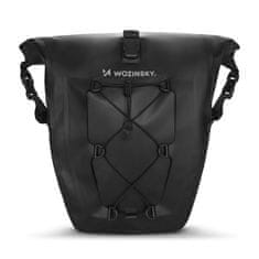 shumee Vízálló kerékpártáska táska csomagtartóhoz 25l fekete