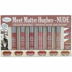 theBalm 6 darab hosszantartó folyékony rúzsból álló készlet Meet Matte Hughes - Nude #8