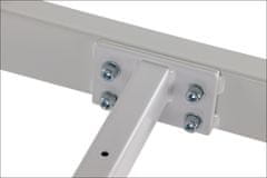 STEMA Állítható asztalkeret NY-131A - állítható hossza 120-180 cm tartományban, láb profillal 60x30 mm, mélység 80 cm, magasság 72,5 cm, fehér.