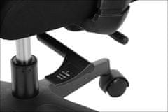 STEMA Forgó ergonomikus irodai szék RIVERTON F/H, nylon talp, állítható karfa, szinkron mechanizmus, állítható ülés (elöl-hátul), fekete/szürke
