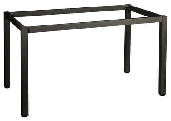 STEMA Fém keret asztalhoz vagy íróasztalhoz NY-A057/K, szögletes lábak, állítható lábak, keret, porszórt és csavarozott, 76x76x72,5 cm, fekete