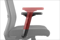 STEMA Forgó ergonomikus irodai szék RIVERTON F/L, nylon talp, állítható karfa, szinkron mechanizmus, állítható ülés (elöl-hátsó), fekete/szürke